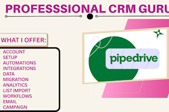 setup pipedrive CRM kommo consult implement automate pipedrive CRM expert zoho