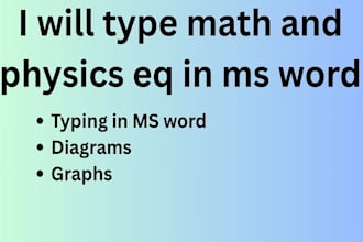 professionally type mathematics and physics eq in ms word