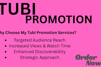 do organic tubi movie promotion for your tubi film tubi TV show