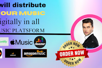 do music distribution to all digital platforms with distrokid, cdbaby, tunecore