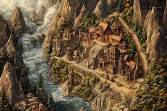 create a fantasy map for you