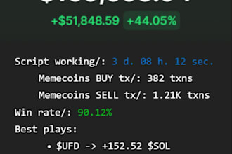 develop pumpfun, mev, sandwich, sniper, volume, eth and solana, bot