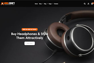 design audio system shopify store gamming store video game website audio gear