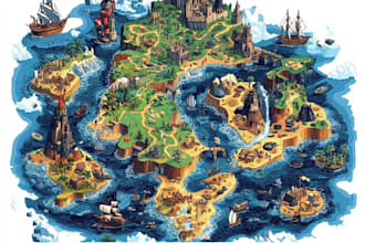 draw a unique vector or isometric map