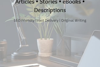write SEO articles, creative stories, and ebook content