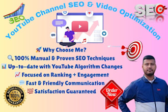 rank your youtube videos with SEO and channel optimization