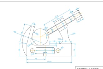 draw floor plans or technical cad drawings using autocad