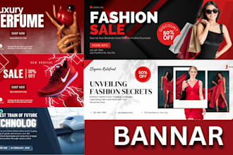 create web banner shopify banner, and web static banner