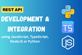 be your python flask, node js api developer
