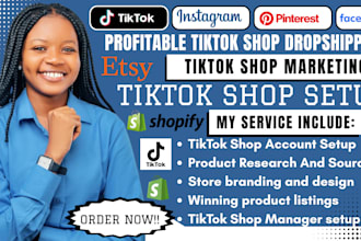 setup tiktok shop, tiktok dropshipping marketing, tiktok shop manager