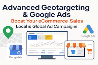 setup convert geotargeting ads gmb ads, google ads for ecommerce store marketing