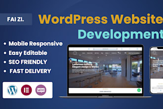 design, redesign, develop, update, clone, or customize your wordpress website