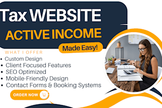 design tax website tax advisor website, income tax website and credit repair