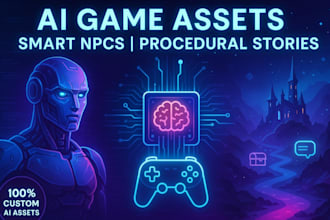 create ai generated game assets ai npc behavior procedural storytelling 3d unity
