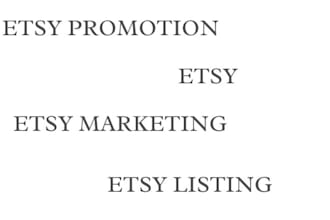 do etsy promotion, etsy marketing