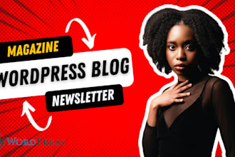 design or redesign wordpress, newsletter website, beehiiv,magazine, blog website