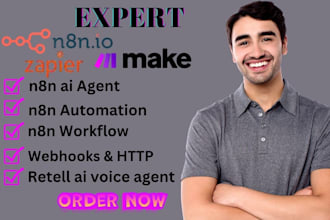 n8n automation n8n ai agent n8n workflow make relevance ai n8n expert