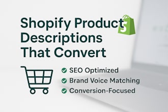 write high converting shopify product descriptions