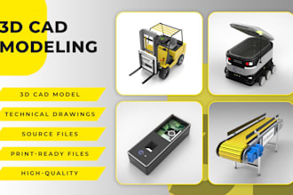 do 3d model, 3d printing, industrial design, cad, stl, step, solidworks, blender