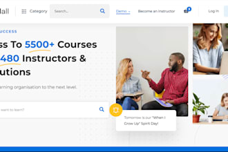 design e learning website using tutor lms, learndash learnpress