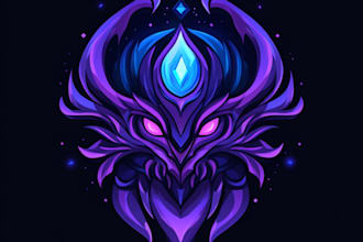 design unique medieval, fantasy, rpg, mmorpg game title logo