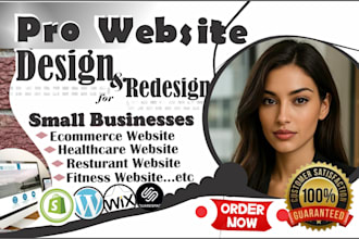 develop squarespace website, redesign wix website small business website wix SEO
