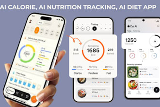 develop ai calories app, ai nutrition tracking app, calories tracking app