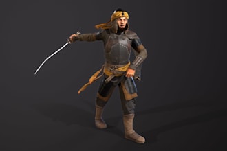 realistic character model, metahuman model 4k texture, control rigging, animate
