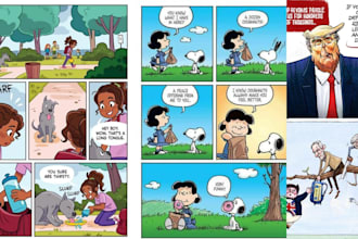 draw funny cartoon comic strip political editorial cartoon comic page comic book