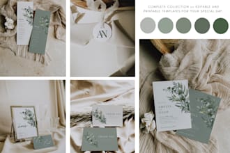 design editable wedding invitations and stationery