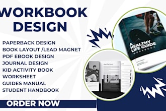 do canva workbook ebook pdf layout lead magnet report design, paperback, memoir