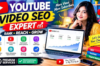 provide youtube video SEO for organic ranking