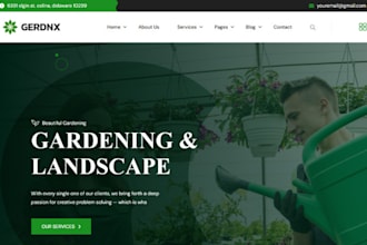 build squarespace landscaping gardener website florist ecology removal website