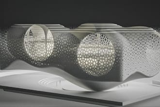 create architectural parametric model in rhino  grasshopper for cnc 3d printing