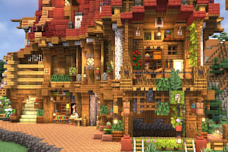 build cheap and fast minecraft builds for you, only paypal