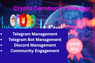 be your expert community moderator, telegram and discord admin