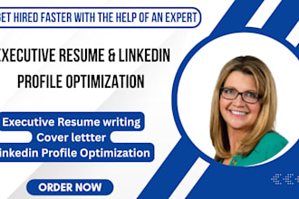 write edit executive resume cover letter bio linkedin for director vp ceo