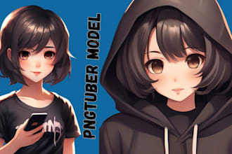 create png tuber live 2d model rigging pngtuber vtuber pngtuber png tuber