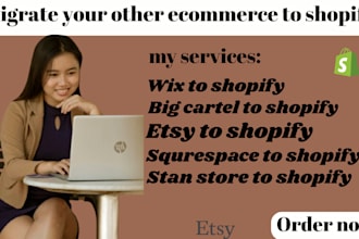 migrate clone bigcartel etsy woocomerce squrespace wix ecwid weebly to shopify