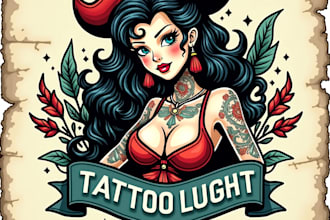 design high quality vintage tattoo logo with creative concepts
