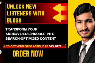 convert your podcast to a blog post with SEO to gain more listeners