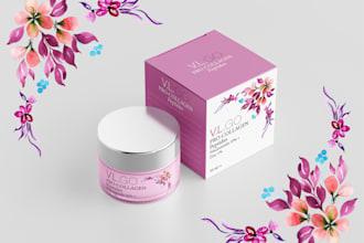 product packaging design, box design, cosmetic packaging, mailer box, and mockup