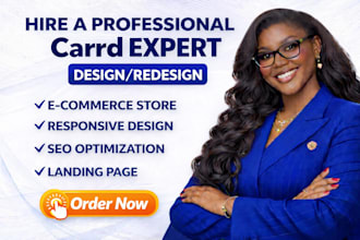 redesign carrd website, design carrd website, carrd landing page, card co payhi