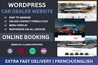 design a professional car dealer website