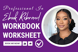 design mental health worksheet workbook, canva ebook redesign, ebook rebranding