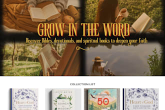 design christian book shopify store children book  motivational book website