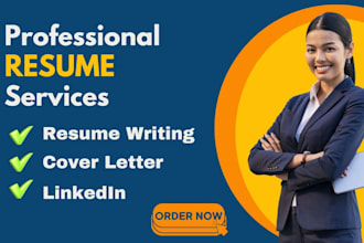 do professional resume design, modern CV design, update resume with cover letter