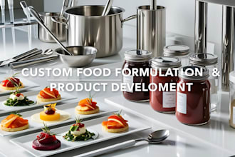 formulate custom food products and develop unique recipes for market success