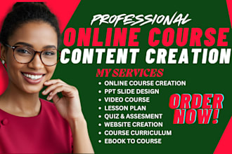 do online course creation,manual book,explainer video,school course,video course