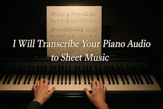 transcribe any song into piano sheet music